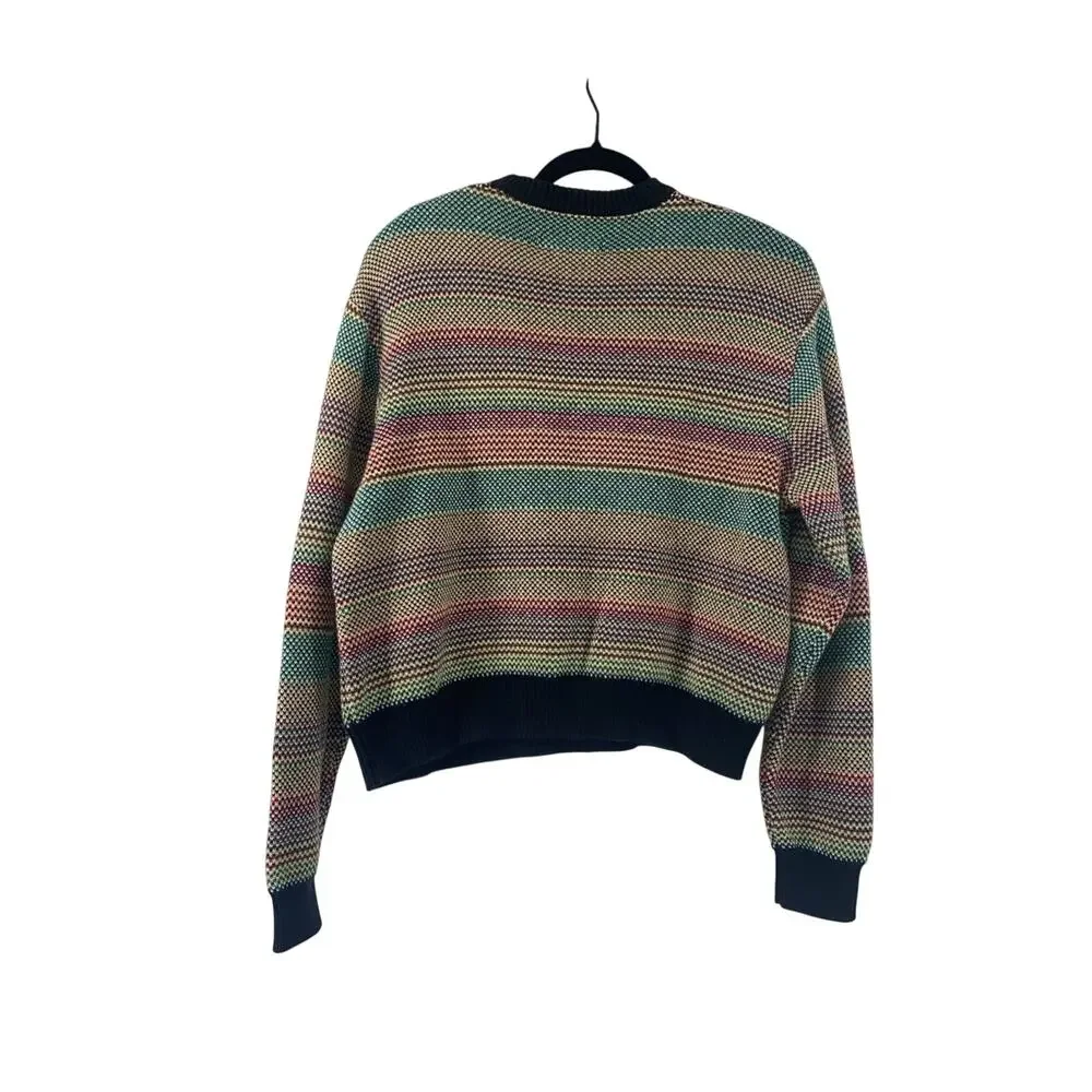 Teddy fresh Sweater Size Small 100% Cotton Stripes